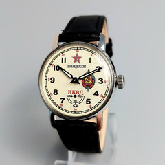 Pobeda Komandirskie Soviet Wristwatch USSR Vintage Mechanical Watch Serviced