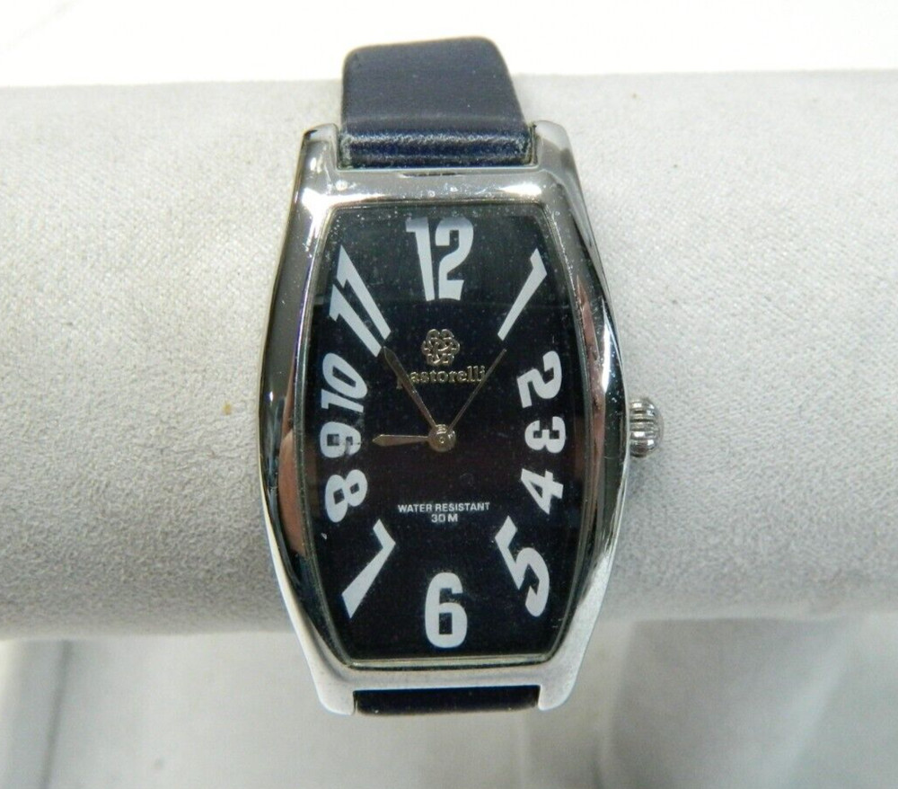 PASTORELLI deep Blue dial face silver tone lady’s wristwatch/watch