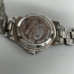 Fossil Mens Watch 35mm Blue Dial Diver AM-3715 Stainless Steel New Battery 6.75″