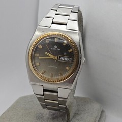 Vintage BAYLOR men’s automatic watch day/date swiss ETA 2789 17Jewels 1970s