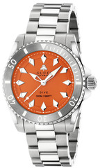Gucci Dive Automatic Orange Dial Unisex Watch YA136355