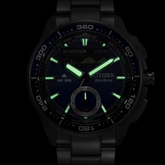 CITIZEN Promaster Marine Wave Tracker JV3006-50L Blue Dial Chronograph Watch