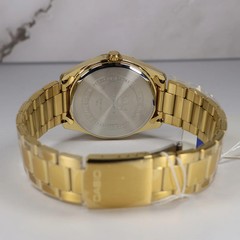 Casio Men’s Green Dial Gold Band Stainless Steel Quartz Watch MTP-1302PGC-3AVEF