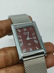 Vintage Refurbished Seiko Slim Tank Quartz Japan Men’s Wrist Watch