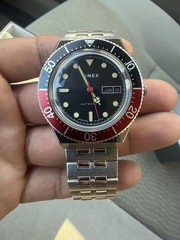 Timex M79 Automatic Diver Watch Black Dial Day/Date 40mm SS Bracelet