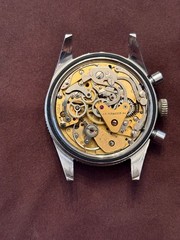 Rare vintage 60s Lejour Chronograph, broad hands, lollipop valjoux 7733