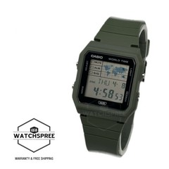 Casio Digital Bio-Based Green Resin Band Watch LF30W-3A LF-30W-3A