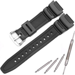 Natural Resin Replacement Watch Band Compatible with Casio W218H W-219H AE1200WH