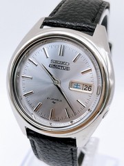 Vintage 1973 Seiko 5 Actus 7019-7060 Automatic 21J Kanji Day Date Silver Dial