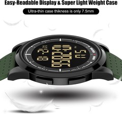 Japanese Quartz Ultra-Thin Digital Sports Watch – Glow in the Dark Feature
