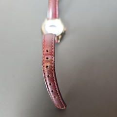 Vintage Timex Womens Watch 24mm Moon Phase Gold Tone Leather Date Needs Battery