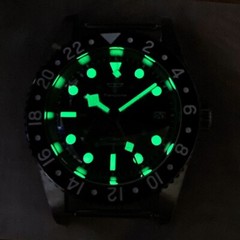 38mm Tandorio Black White Japan NH34A GMT Automatic Mens Watch Ceramic bezel