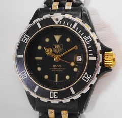 Working TAG Heuer 1000 980.028N Black Coral II Ladies Quartz Vintage Watch