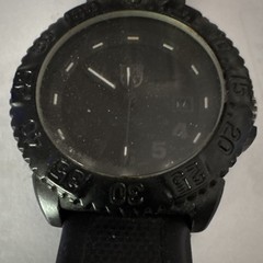 Luminox Navy SEAL Quartz Analog 43mm Black Dial 200m Black Rubber Strap