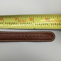 Relic Unisex Watch 34mm Bronze Dial Brown Leather Roman Numeral New Battery