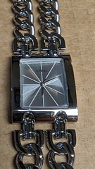 Guess Women’s MOD Heavy Metal Silver Tone Dial Watch – W1117L1 Nice Rare