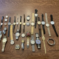 30 Vintage Ladies & Mens Wrist Watches Mostly TIMEX Mixed Brands UNTESTED