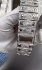 Men’s 1 of 1 Moissanite GRA Certified Iced Out Watch