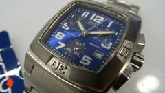 SECTOR 230 BLUE DIAL MINERAL GLASS CHRONOGRAPH 100MT Quartz – NEW –