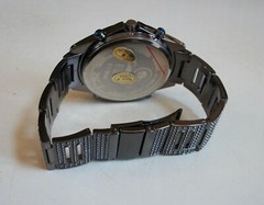 Men’s Hematite Black Finish Fashion Dress Up Party Watch