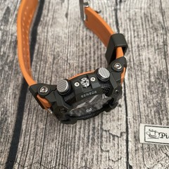G-SHOCK MUDMASTER 55mm Carbon Case Orange Resin Strap Men’s Watch – (GGB100-1A9)