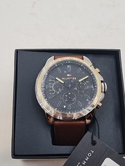 Tommy Hilfiger 1791561 Men’s Brown Leather Watch 48mm