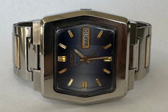 Vintage Seiko DX SS Men’s 17 J Blue Dial Automatic Watch 6106-5529 [115GRS]