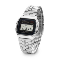 Casio A159WA-N1DF Unisex Metal Watch digital Retro Silver Original New