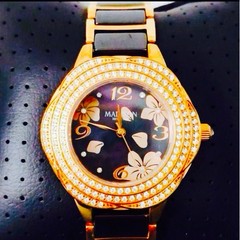 Recently Replaced Battery MADISON NEW YORK Ladies Watch Rose Gold Battery Black