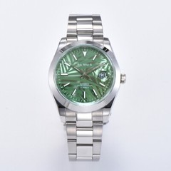 39.5mm Parnis New Design Elegant Luminous Marker Automatic Men Wristwatch