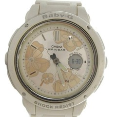CASIO Baby G BGA 150FL 7AJF Wristwatch Solar Ana Digi with Calendar White GY18 M