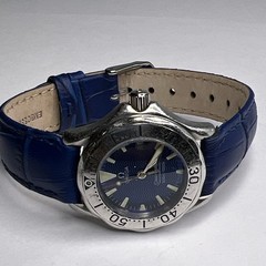 28mm Steel OMEGA 2285.80 Seamaster 300m Quartz Women’s Date Watch Blue Dial Band