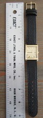 Breda Virgil Mens Watch 26mm w/ Black Leather Embossed Band 1736f New Condition