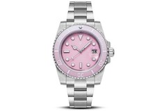 A Bathing Ape BAPEX TYPE 1 2022 Pink Silver Men’s Watch Bape Stainless Plastic
