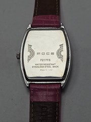 Womens Vintage Foce India Watch Silver Tone Mother Of Pearl Watch New Battery