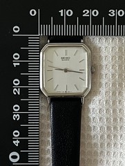 Seiko Socie 7321-5410 Quartz Octagon Silver Stainless Steel Ladies Watch Vintage