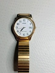 Mens Lorus Casual Everyday Watch Working Battery In Flexi Strap Used Condition