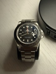 2003 Rolex Explorer II 16570 Black Dial, No Box/Papers. Light wear
