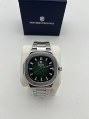 Montres Prestige X Invicta Men’s Watch – 42mm – Silver Case/Green Dial /MPW 0114