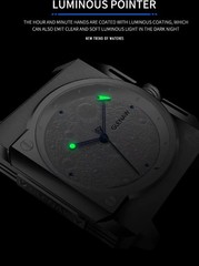2026 GLENAW 43mm Luxury Mechanical Noctilucent Waterproof Automatic Men Watch