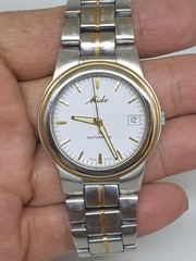 Rare MIDO Ocean Star Aquadura Automatic White Dial 8150 Men’s Watch Vintage