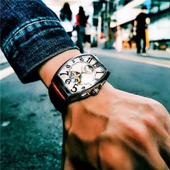 Fully automatic mechanical watch luminous sun, moon and stars men’s watch