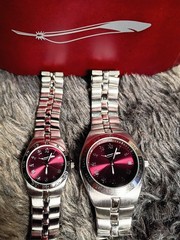 Quill His And Hers Watch Set In Box Nice!