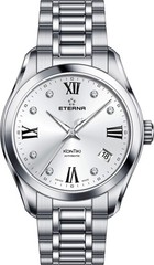 Eterna 11.1260.41.16.1731 KonTiki Lady Automatic Diamond silver Womens Watch NEW