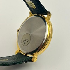 Christmas Tree Dial Gold Case Green Leather Swiss Parts Mov’t Watch