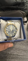 Invicta Angel Two-Tone Stainless Steel Blue Sunburst Dial Quartz 38mm 100m