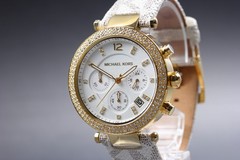 [MINT] MICHAEL KORS Parker MK-6916 Chronograph Quartz Ladies From JAPAN