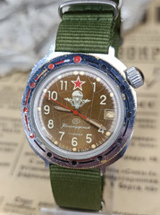 Vintage Soviet Military watch VOSTOK Komandirskie Air Force parachutist USSR 80s