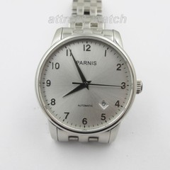 38mm Parnis Men Luxury Mechanical Watch Sapphire Miyota Automatic Stainless Band
