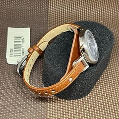 Fossil ES5205 Carlie Brown Leather Strap Blue Dial Analog Classic Women’s Watch